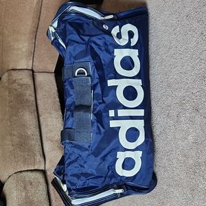 Large Blue & White Adidas Duffle Bag